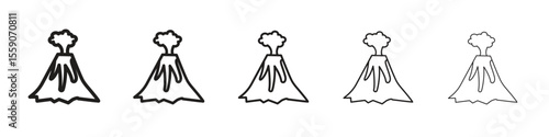 Volcano icon vector, Symbol, logo illustrations