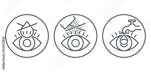Keep Away from Eyes, if gets - rinse thoroughly. Signs In thin line