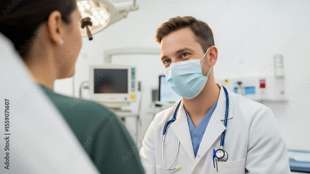 Doctor and patient in a medical setting Doctor and patient in a medical setting