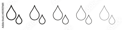 Tear drop icon vector design element vector eps 10