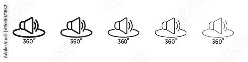 Surround sound icon vector design element vector eps 10