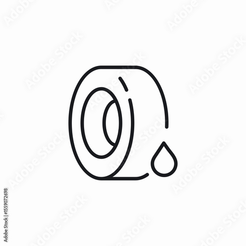 rain car tire icon sign vector
