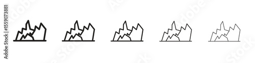 Mountain icon vector, Symbol, logo illustrations