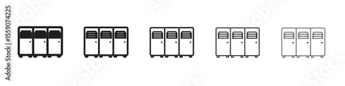 Locker icon vector, Symbol, logo illustrations