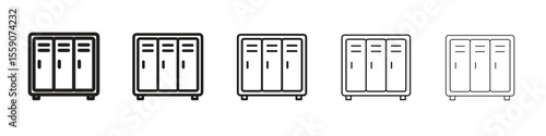 Lockers icon vector, Symbol, logo illustrations