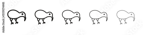 Kiwi bird icon vector, Symbol, logo illustrations