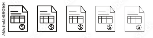 Invoice icon vector design element vector eps 10