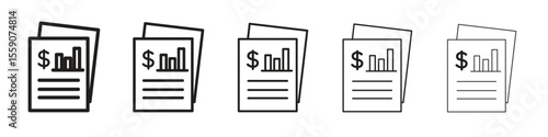 Income statement icon vector design element vector eps 10