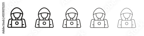 Hacker icon vector design element vector eps 10