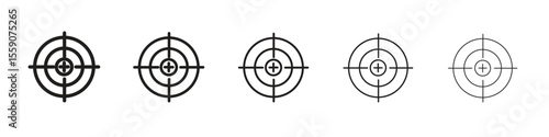Gun target icon vector design element vector eps 10