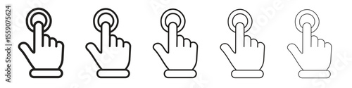 Finger control icon vector design element vector eps 10