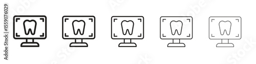Dental X ray icon vector design element vector eps 10