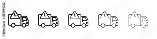 Delivery delay icon vector design element vector eps 10