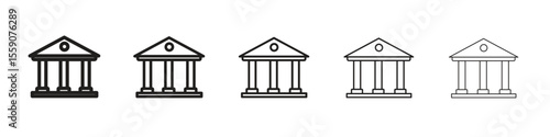 Courthouse icon vector design element vector eps 10