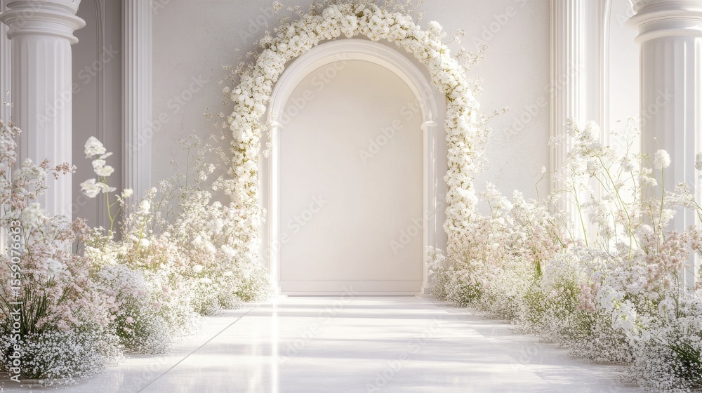 Fototapeta premium a wedding doorgift with white background