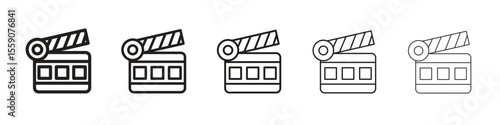 Cinema flapper icon vector design element vector eps 10