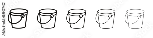 Bucket icon vector, Symbol, logo illustrations