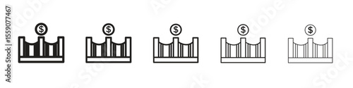 Bridging loan icon vector design element vector eps 10