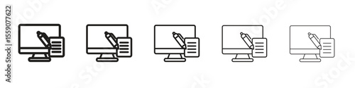 Blended learning icon vector design element vector eps 10
