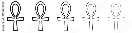 Ankh icon vector design element vector eps 10