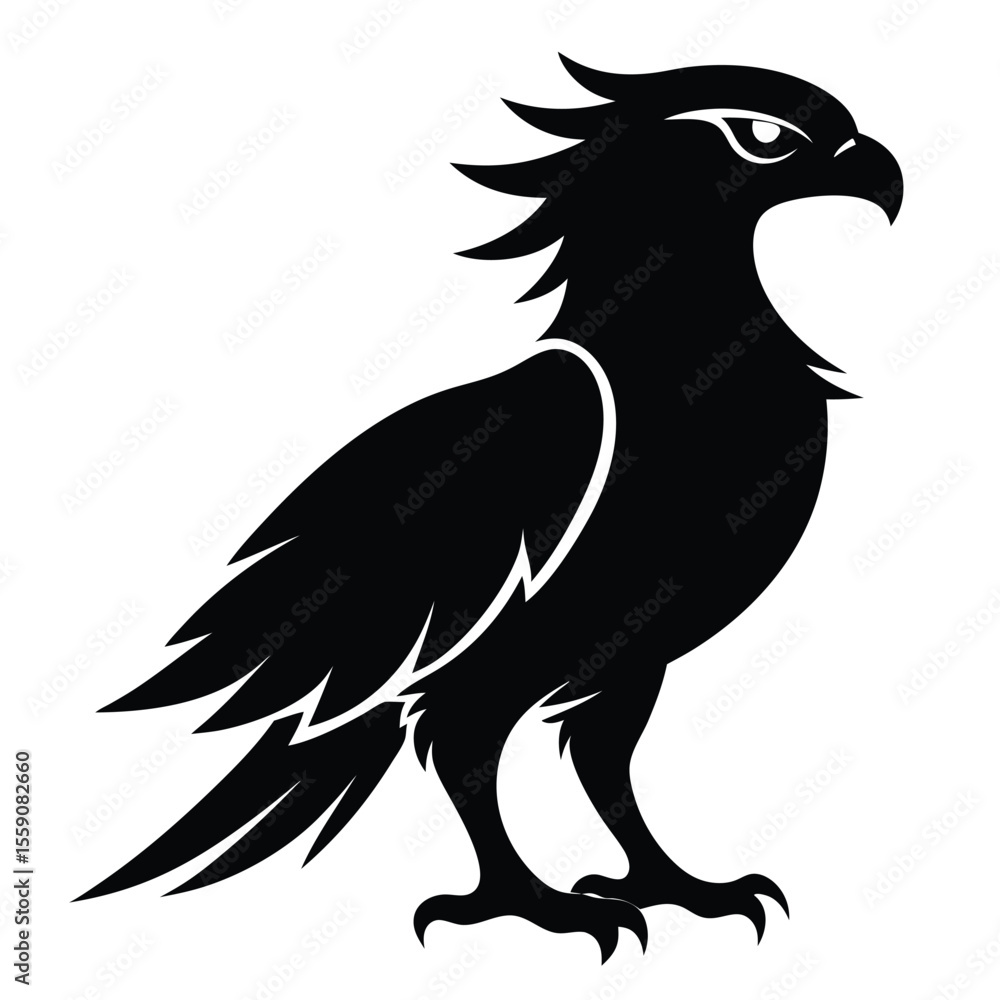 Obraz premium eagle silhouette vector