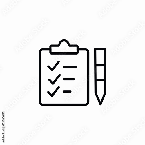 duty list icon sign vector