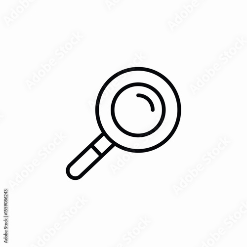 search glass icon sign vector