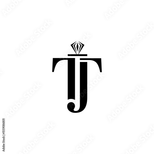 logo initial TJ luxury