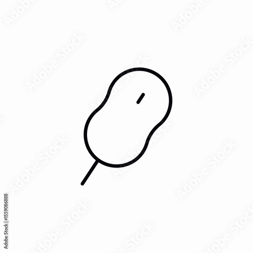 wired computer mouse icon sign vector