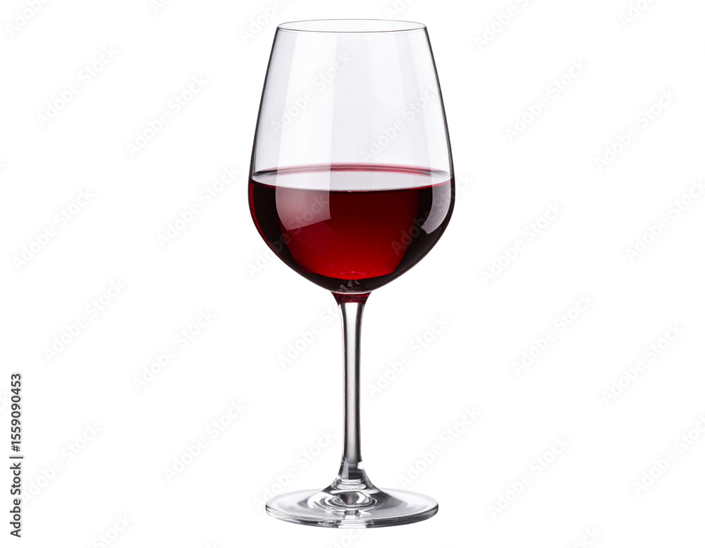 A glass of wine on a transparent background. png file. Generative A glass of wine on a transparent background. png file. Generative