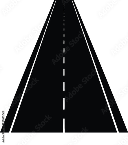  black asphalt road silhouette illustration