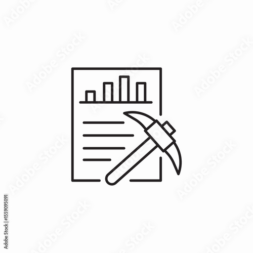 data techniques icon sign vector