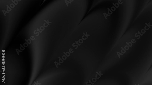 Fondo degradado, líquido negro y distorsionado con semicírculos, fluyendo en movimiento, animación con apariencia premium, elegante y minimalista	