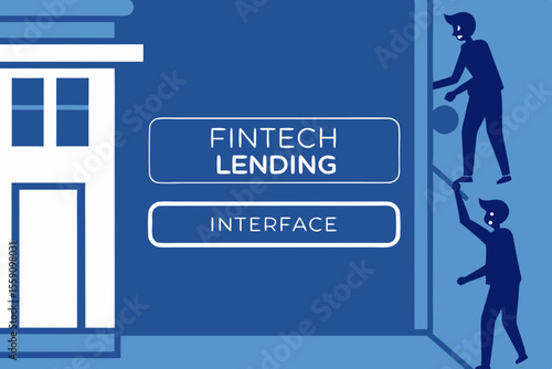 Creative Fintech Lending Interface With Bold Ui Layout And (1) Illustration