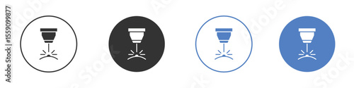 Laser machine icon