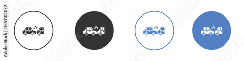 Rear end collision icon