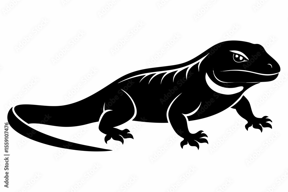 Chuckwallas sihouette black vector Chuckwallas sihouette black vector