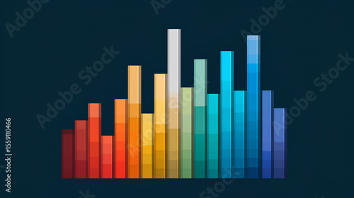 2D colored bar chart