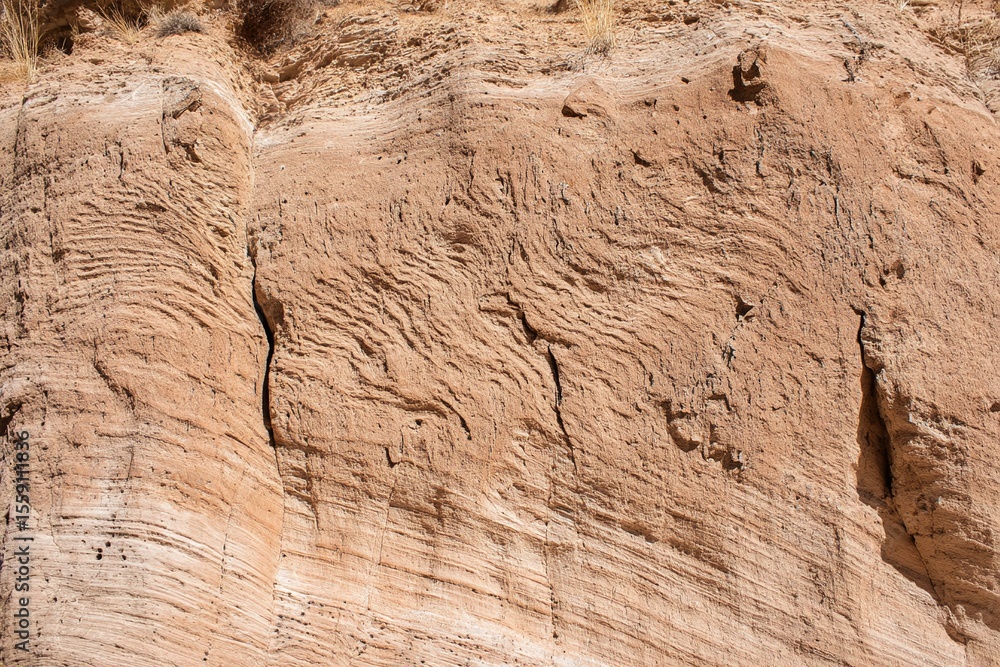 Fototapeta premium Close-up Texture of Beige Canyon Wall