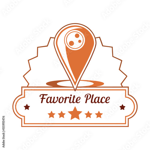 Discover your next favorite destination with this unique location marker symbol