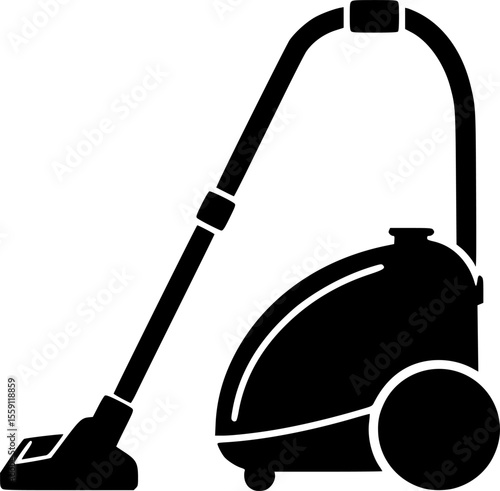vacuum cleaner line art silhouette vector illustration
