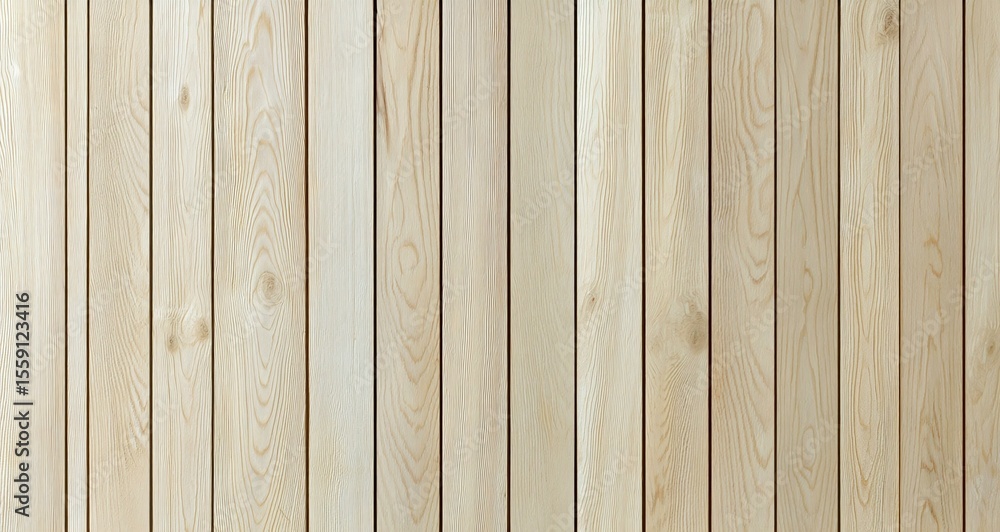 Fototapeta premium Natural Light Beige Wood Plank Texture Background