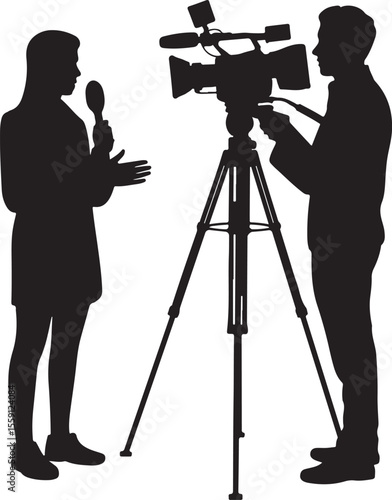 Film Director Giving Instructions

