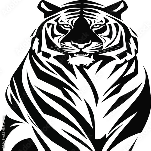 tiger head vector