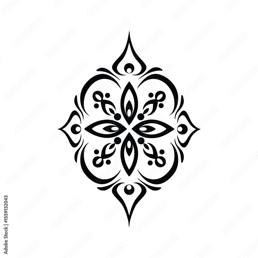 Fototapeta premium Boho Indian Mandala Vector 