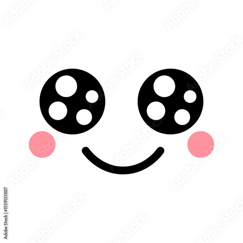 うるうるおめめの可愛い顔の絵文字