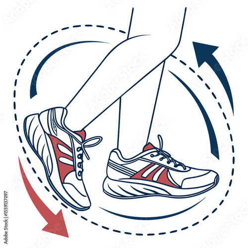 Running shoe foot pronation diagram overpronation supination