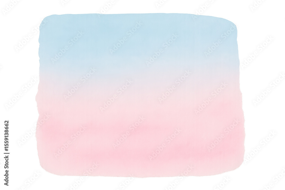 Obraz premium Pastel pink merging into soft blue gradient, forming tranquil background for minimalist design compositions