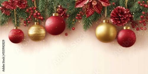 Wallpaper Mural Christmas Decorations Festive Background Torontodigital.ca
