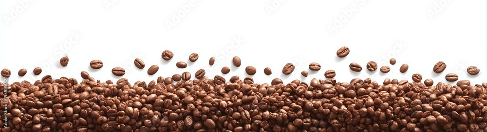Obraz premium Roasted Coffee Beans Background Image